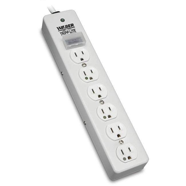 Eaton SPS606HGRA hospital-grade surge protector with 6 outlets, 6 ft cord, 1050 Joules, UL 1363, not for patient-care rooms