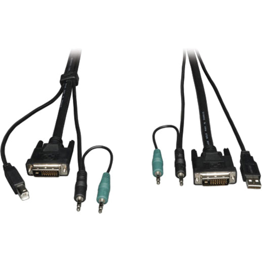 Eaton P759-010 Tripp Lite Series DVI / USB / Audio KVM Cable Kit, 10 ft. (3.05 m)