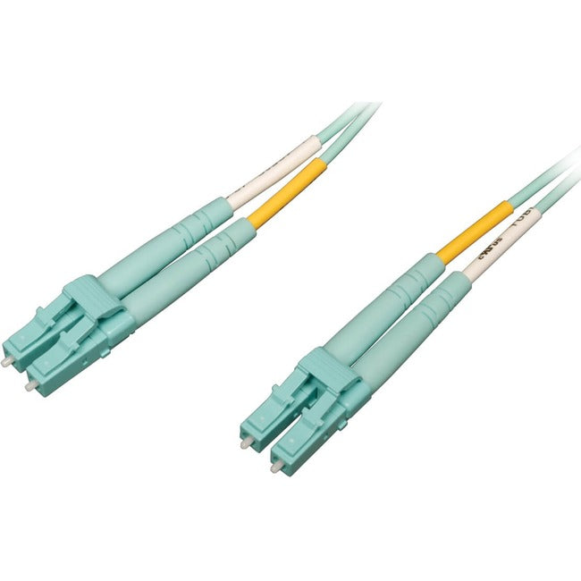 Eaton N820-05M-OM4 Tripp Lite by Eaton 10Gb/100Gb Duplex Multimode 50/125 OM4 LSZH Fiber Patch Cable (LC/LC) - Aqua 5M (16 ft.)