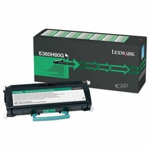 Lexmark E360H80G High Yield Laser Toner Cartridge - Black - 1 Pack