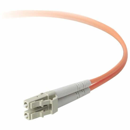 Belkin International INC F3F004-02M Belkin Fiber Optic Cable, 10GB/100GB Aqua Multimode LC/LC Duplex, 50/125 OM4