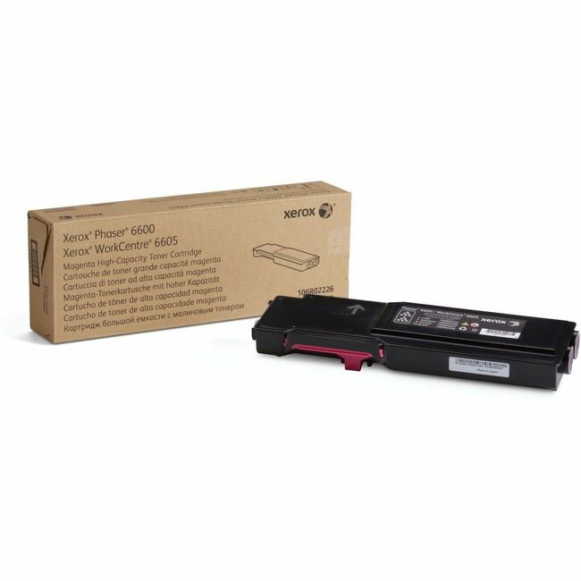Xerox 106R02226 Genuine Phaser™ 6600, WorkCentre™ 6605 Magenta High capacity Toner Cartridge (6000 Pages) - 106R02226