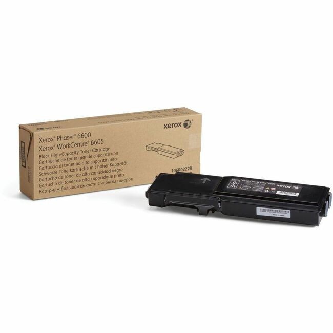 Xerox 106R02228 Genuine Phaser™ 6600, WorkCentre™ 6605 Black High capacity Toner Cartridge (8000 Pages) - 106R02228