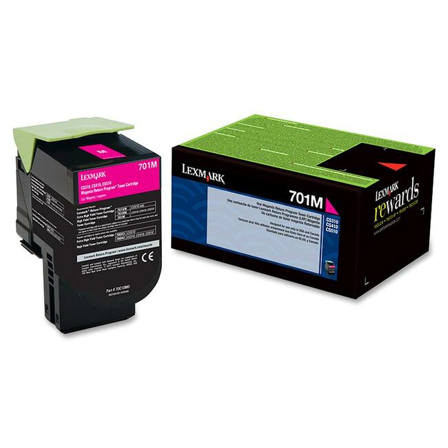 Lexmark 70C10M0 Unison 701M Toner Cartridge