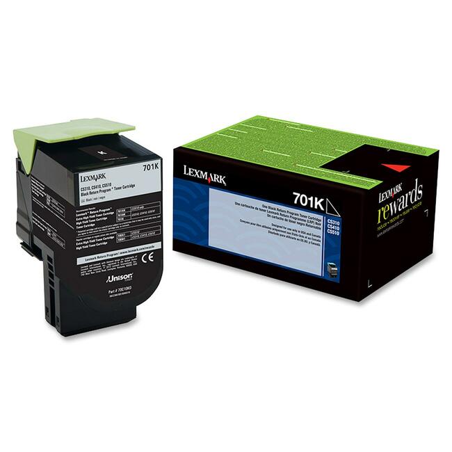 Lexmark 70C10K0 Unison 701K Toner Cartridge
