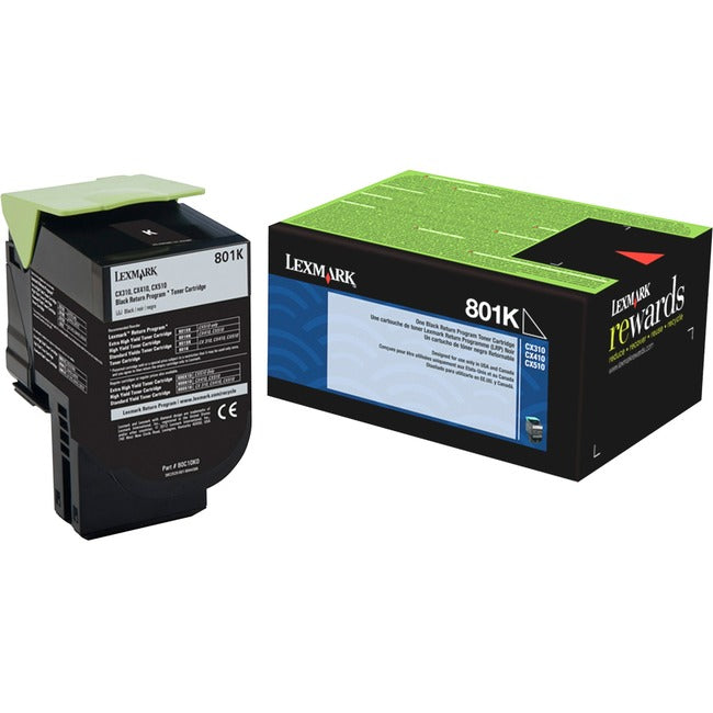 Lexmark 80C10K0 Unison 801K Toner Cartridge