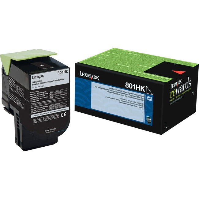 Lexmark 80C1HK0 Unison 801HK Toner Cartridge