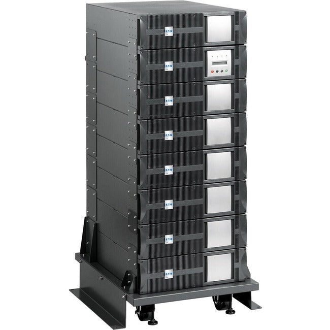 Eaton BINTSYS UPS Battery Integration System cart with casters, sturdy trolley designed for easy mobility and battery management.