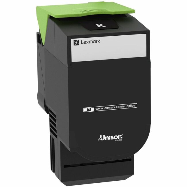 Lexmark 80C0HKG Original High Yield Laser Toner Cartridge - Black - 1 Each