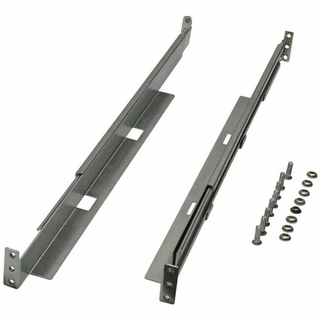 Eaton 4POSTRAILKIT1U universal adjustable rack enclosure server shelf kit mounted inside a server cabinet