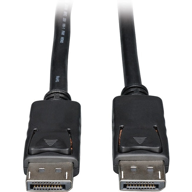 Eaton P580-100 Tripp Lite 100ft DisplayPort cable with latches, supports 4K x 2K video and audio, male to male connector