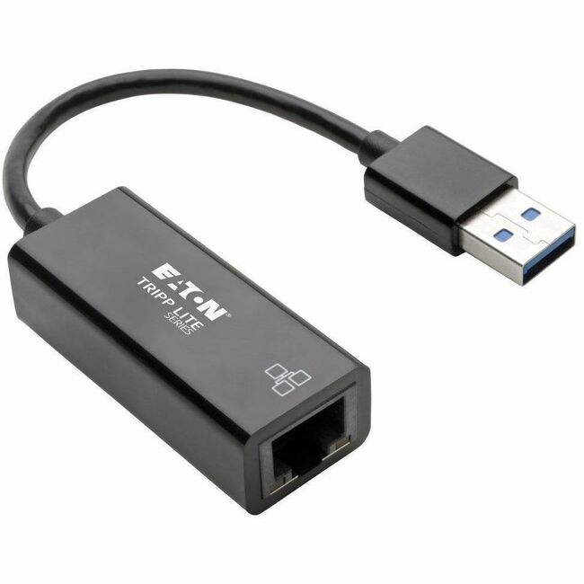 Eaton U336-000-R Tripp Lite by Eaton USB 3.0 to Gigabit Ethernet NIC Network Adapter - 10/100/1000 Mbps Black