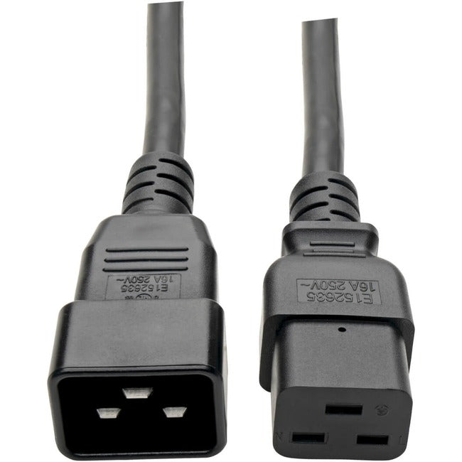 Eaton P036-010 Tripp Lite by Eaton Power Extension Cord C19 to C20 - Heavy-Duty 20A 250V 12 AWG 10 ft. (3.05 m) Black