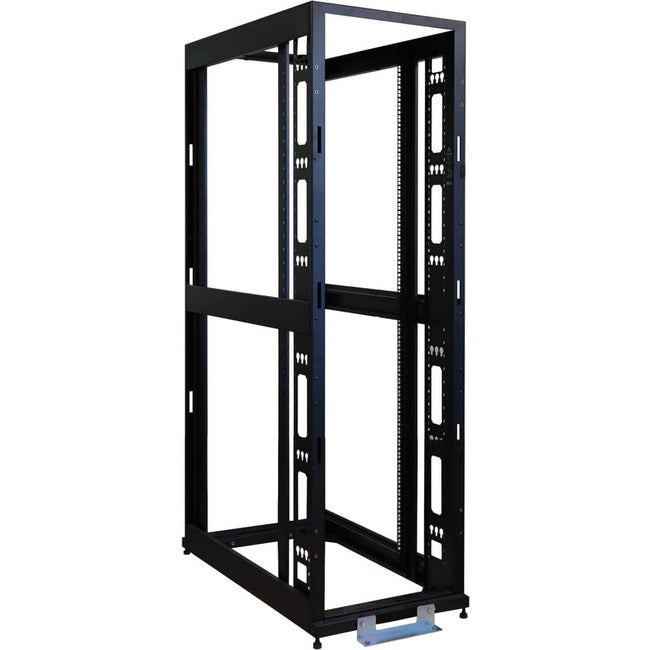 Eaton SR42UBEXPNDNR3 42U standard-depth open frame rack with side panels, no doors or top, used for server and network equipment.