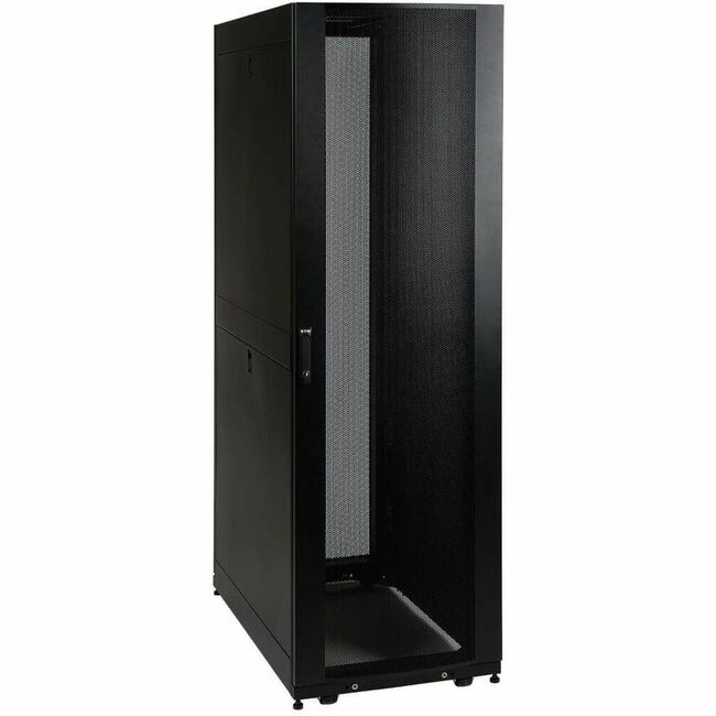 Eaton SR45UBSP1 Tripp Lite by Eaton 45U SmartRack Standard-Depth Rack Enclosure Cabinet with doors side panels & shock pallet packaging