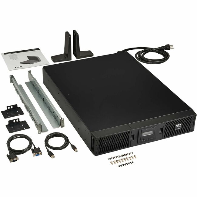 Eaton SU2200RTXLCDN Tripp Lite UPS with LCD display, 7 outlets, network card, 2000VA capacity, 2U rack/tower form factor