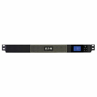 Eaton 5P850GR 850VA line-interactive UPS with C14 input, four C13 outlets, true sine wave, 1U rack-mount, network card option