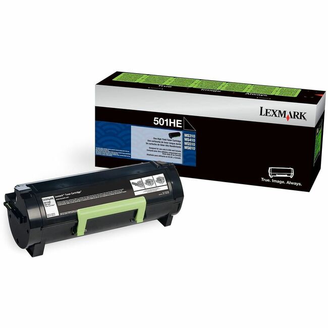 Lexmark 50F1H0E Unison Original High Yield Laser Toner Cartridge - Return Program - Black Pack