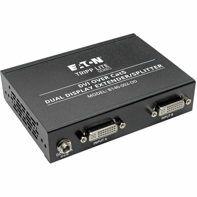 Eaton B140-002-DD Tripp Lite by Eaton 2-Port DVI over Cat5/6 Splitter/Extender Box-Style Transmitter for Video Dual-Display DVI-D 200 ft. (60 m) TAA