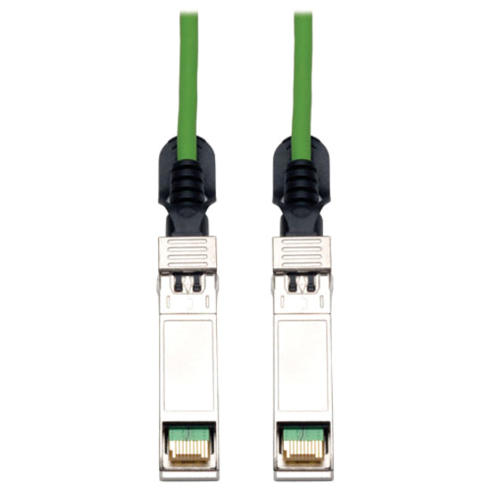 Eaton N280-01M-GN Tripp Lite Series SFP+ 10Gbase-CU Passive Twinax Copper Cable, SFP-H10GB-CU1M Compatible, Green, 1M (3.28 ft.)