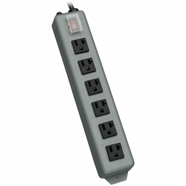 Eaton UL620-15 Tripp Lite industrial power strip with 6 outlets, 15 ft. cord, and 5-20P plug for power distribution
