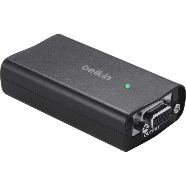 Belkin International INC F2CD053 Belkin HDMI to VGA + 3.5mm Audio Adapter Video Converter - Black - 1 x HDMI (Type A) Digital Audio/Video - 1 x HD-15 Female VGA, 1 x Mini-phone Stereo Audio - 1920 x 1080 Supported - Black