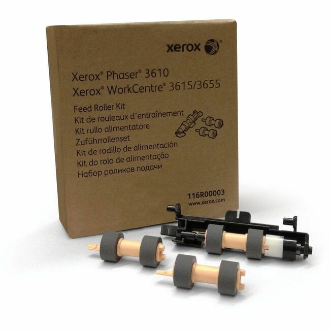 Xerox 116R00003 Genuine Xerox Media Tray Roller Kit For The Phaser 3610/WorkCentre 3615/VersaLink B400/B405 (includes 2 Feed Rolls For 1 Tray, 1 Roll Assembly) Long Life Item, Typically Not Requred