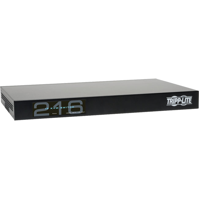 Eaton B072-016-IP2 Tripp Lite by Eaton NetCommander 16-Port Cat5 KVM over IP Switch - 2 Remote + 1 Local User 1U Rack-Mount