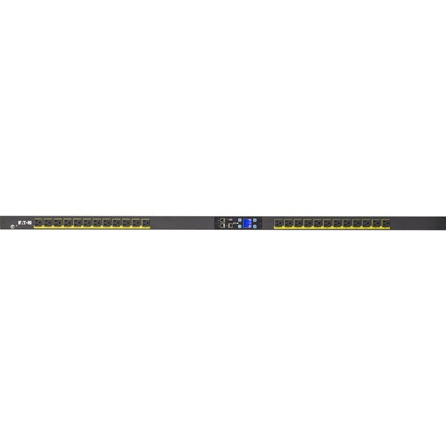 Eaton EMI100-10 Metered Input rack PDU, 0U, 5-15P input, 1.44 kW max, 120V, 12A, 10 ft cord, Single-phase, Outlets: (24) 5-15R