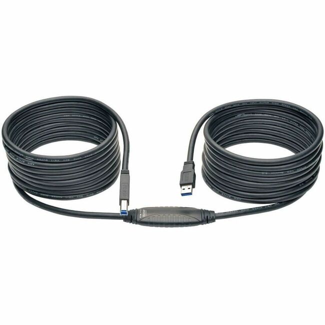 Eaton U328-025 Tripp Lite by Eaton USB 3.0 SuperSpeed Active Repeater Cable (A to B M/M) 25 ft. (7.62 m)