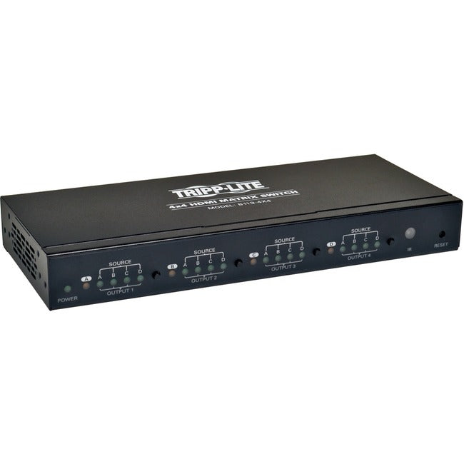 Eaton B119-4X4 Tripp Lite Series 4x4 HDMI Matrix Switch with Remote Control - 1080p @ 60 Hz (HDMI 4xF/4xF), TAA