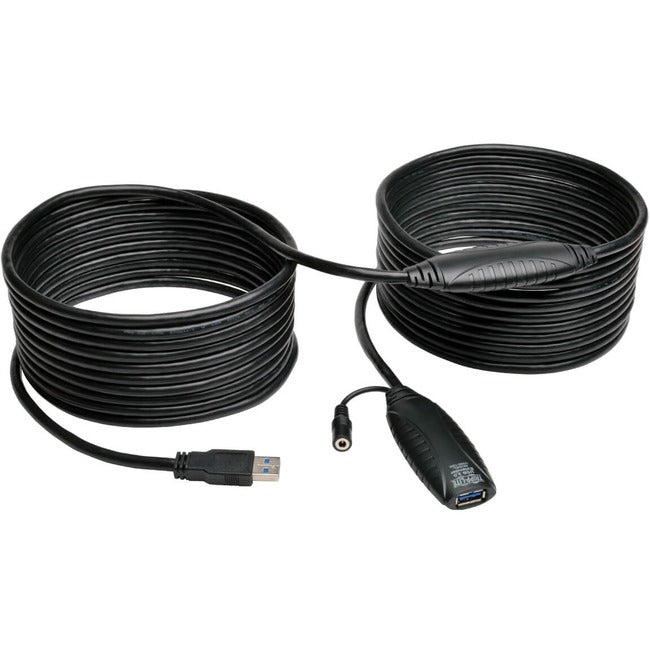 Eaton Tripp Lite 10-meter USB 3.0 SuperSpeed extension cable with male to female connectors, 33 feet long.