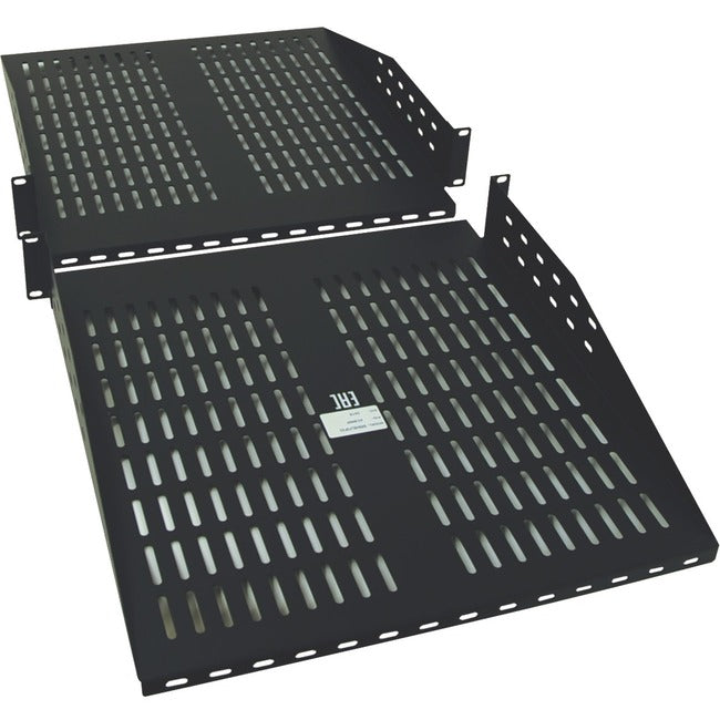 Eaton SmartRack 2U cantilever double-sided fixed shelf for rack equipment, 36-inch deep, supports 60 lbs per side.