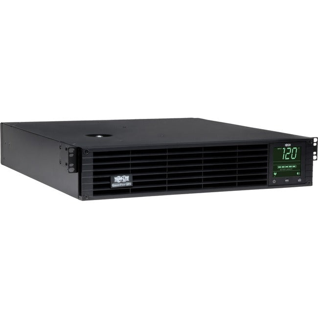 Eaton SM3000RM2UNTAA SmartPro 120V 3kVA line-interactive UPS with LCD, network interface, in 2U rack/tower configuration.