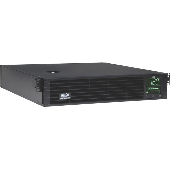 Eaton Tripp Lite SmartPro 3kVA line-interactive UPS with LCD display, network interface, and rack/tower design for power protection.