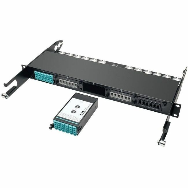 Eaton N482-1M24-LC12 Tripp Lite Series 100Gb/120Gb to 10Gb Breakout Cassette - 24-Fiber OM4 MTP/MPO ( Male with Pins ) to (x12) LC
