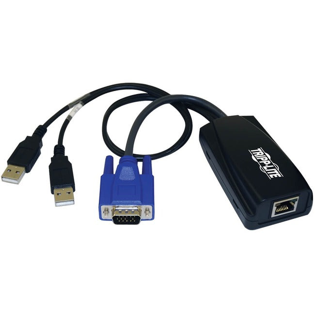 Eaton Tripp Lite NetCommander USB Server Interface Unit with virtual media, used for KVM console extensions, up to 12Mbps.