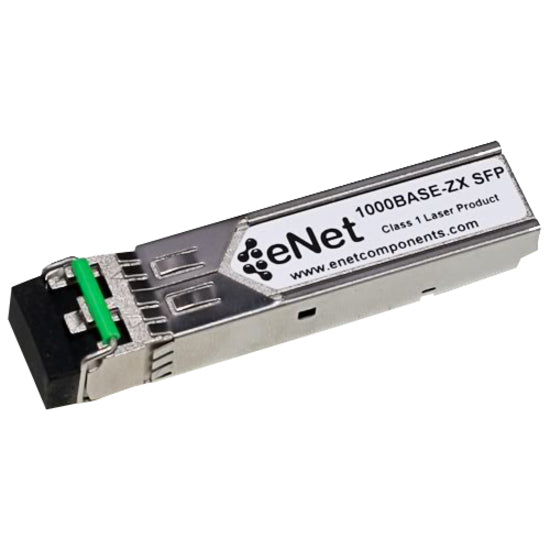 Enet Solutions, Inc. GLC-ZX-SM-RGD-ENC ENET Cisco Compatible GLC-ZX-SM-RGD TAA Compliant Functionally Identical 1000BASE-ZX SFP 1550nm DOM Enabled 80km Duplex LC Connector Industrial Temp