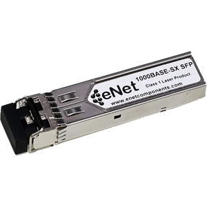 Enet Solutions, Inc. E1MG-SX-ENC ENET Ruckus (Formerly Brocade) Compatible E1MG-SX TAA Compliant Functionally Identical 1000BASE-SX SFP 850nm Duplex LC Connector