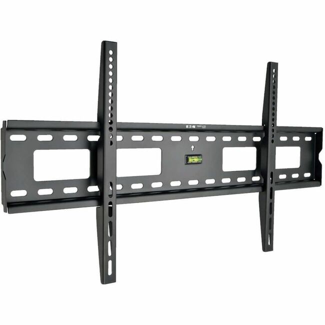 Eaton Tripp Lite fixed wall mount for 45° to 85° TVs and monitors, showing the sturdy mounting bracket and installation setup.