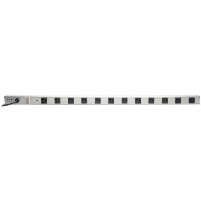 Eaton PS361220 Tripp Lite 12-outlet vertical power strip with 15 ft. cord, 120V, 20A, includes 2 20A outlets and 5-20P plug.