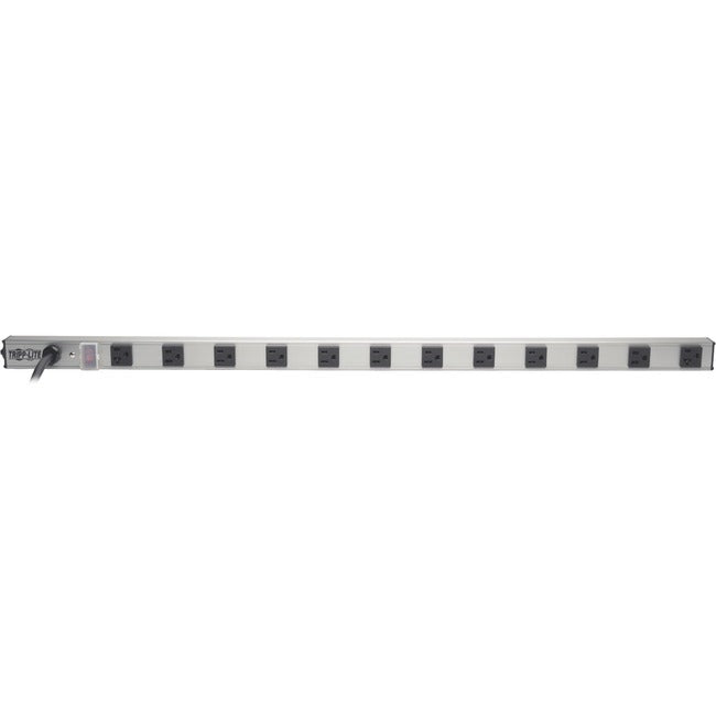 Eaton SS361220 Tripp Lite surge protector power strip with 12 outlets, 15 ft cord, and 1650 Joules surge protection.