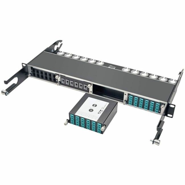 Eaton N484-1M24-LC12 Tripp Lite Series 100Gb/120Gb to10Gb Breakout Cassette, 24-Fiber OM4 MTP/MPO ( Male with Pins ) to ( x12 ) LC Duplex