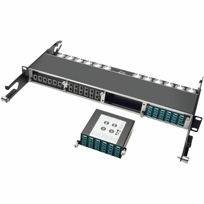 Eaton N484-2M12-LC12 Tripp Lite Series 40Gb to 10Gb Breakout Cassette, (x2) 12-Fiber OM4 MTP/MPO ( Male with Pins ) to ( x12 ) LC Duplex
