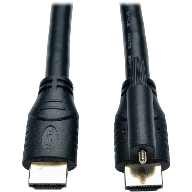 Eaton P569-015-LOCK Tripp Lite by Eaton High Speed HDMI Cable with Ethernet and Locking Connector UHD 4K 24AWG (M/M) 15 ft. (4.57 m)