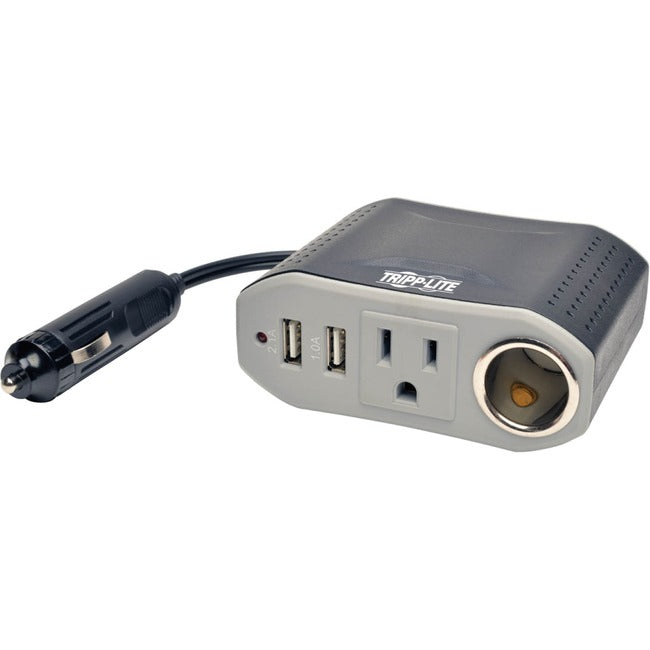 Eaton PV100USB Tripp Lite by Eaton 100W PowerVerter Ultra-Compact Car Inverter with Outlet 12V CLA Receptacle and 2 USB Charging Ports