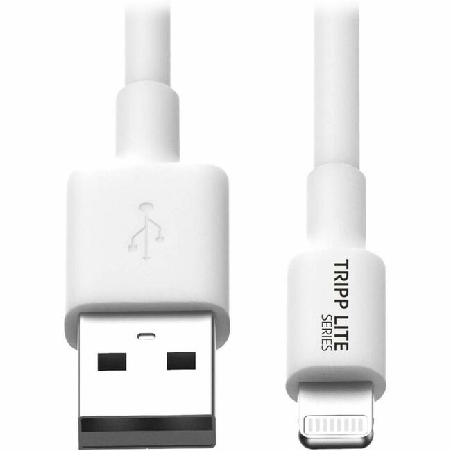 Eaton M100-010-WH Tripp Lite by Eaton USB-A to Lightning Sync/Charge Cable (M/M) - MFi Certified White 10 ft. (3 m)