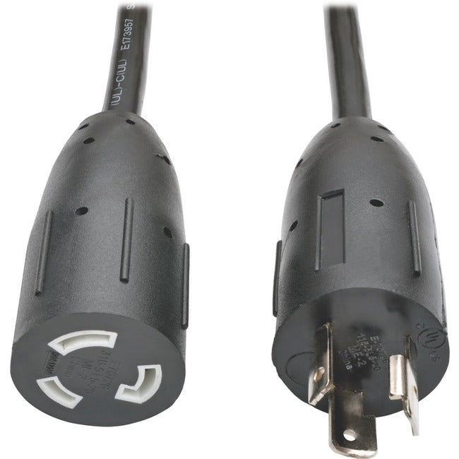 Eaton P046-006-LL Tripp Lite by Eaton Power Extension Cord NEMA L5-20P to NEMA L5-20R- Heavy-Duty 20A 125V 12 AWG 6 ft. (1.83 m) Black Locking Connectors