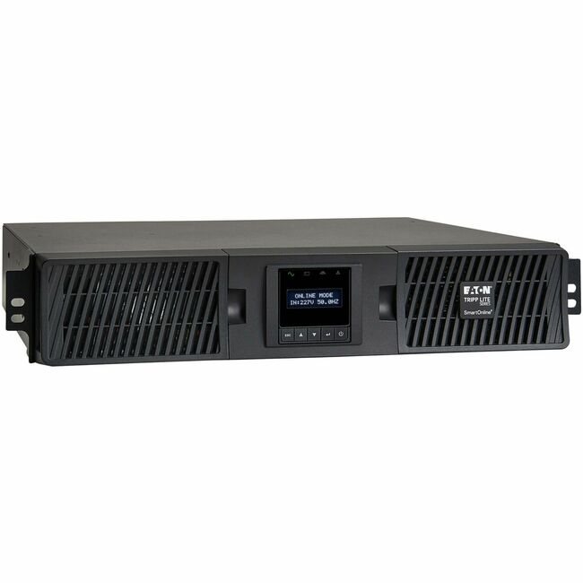 Eaton Tripp Lite SUINT3000LCD2U UPS with LCD display, 10 outlets, 208/230V, 3000VA, 2U rack-mounted, USB and DB9 ports
