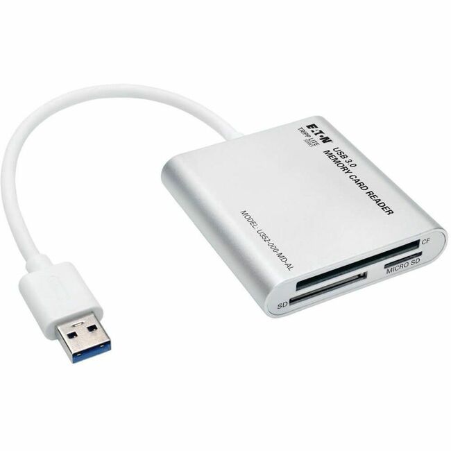 Eaton U352-000-MD-AL Tripp Lite by Eaton USB 3.0 SuperSpeed Multi-Drive Memory Card Reader/Writer Aluminum 5Gbps